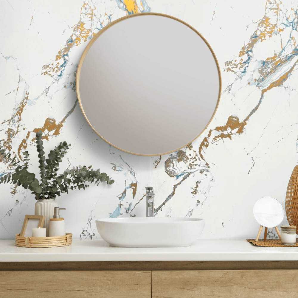 10mm Oro Blue Gloss Shower Panel 1M x 2.4M