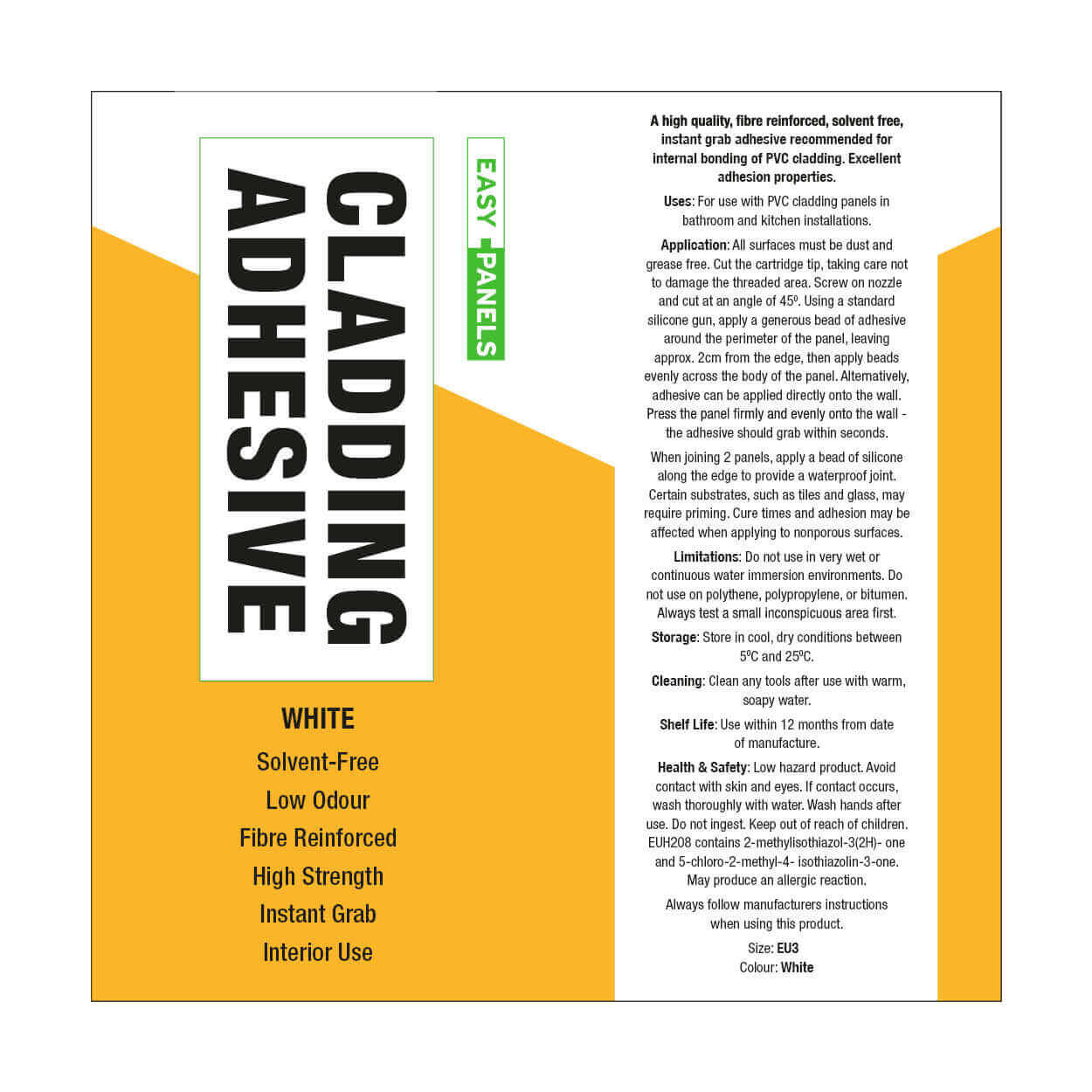Easy Panels High Strength Cladding Adhesive -Single
