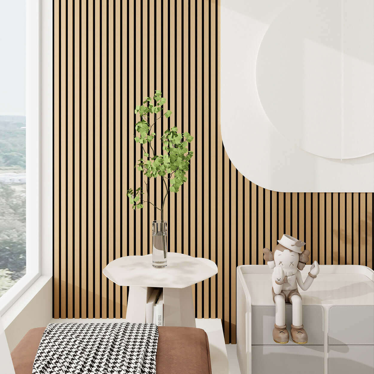 Natural Oak Acoustic Wall Panel