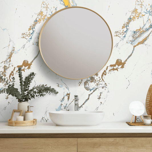 10mm Oro Blue Gloss Shower Panel 1M x 2.4M