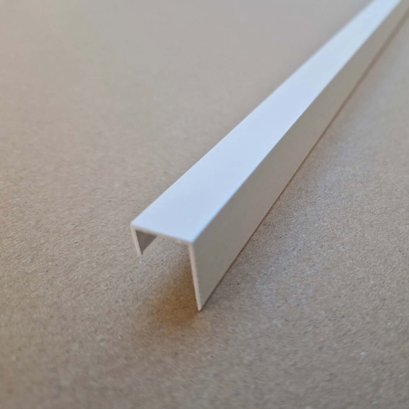 10mm White Aluminium End Cap