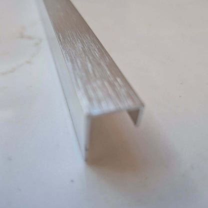 10mm Brushed Silver Aluminium End Cap