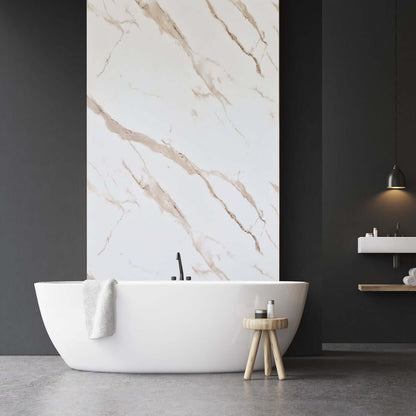 10mm Gold Marble Matt Shower Panel 1M x 2.4M