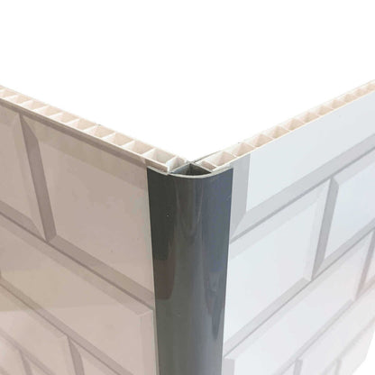 10mm Grey External Corner Trim