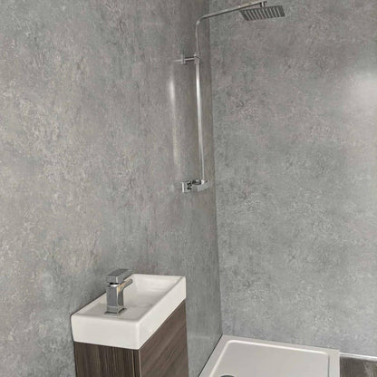 10mm Light Concrete Matt Shower Panel 1M x 2.4M