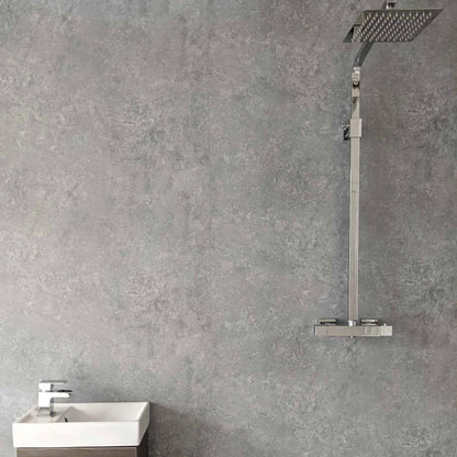 10mm Light Concrete Matt Shower Panel 1M x 2.4M