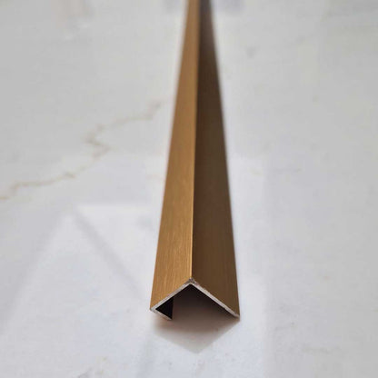10mm Brushed Gold Aluminium End Cap