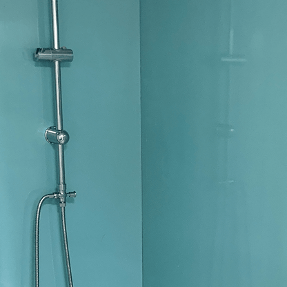 10mm Aqua Blue Shimmer Gloss Shower Panel 1M x 2.4M