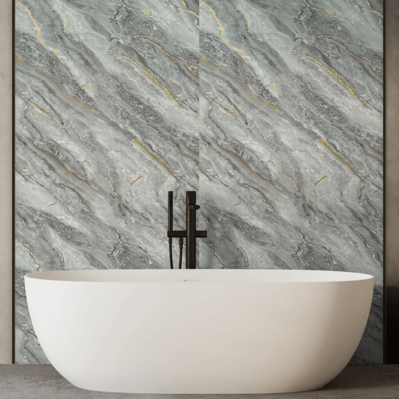 10mm Gilded Grey Ultra Matt Shower Panel 1M x 2.4M