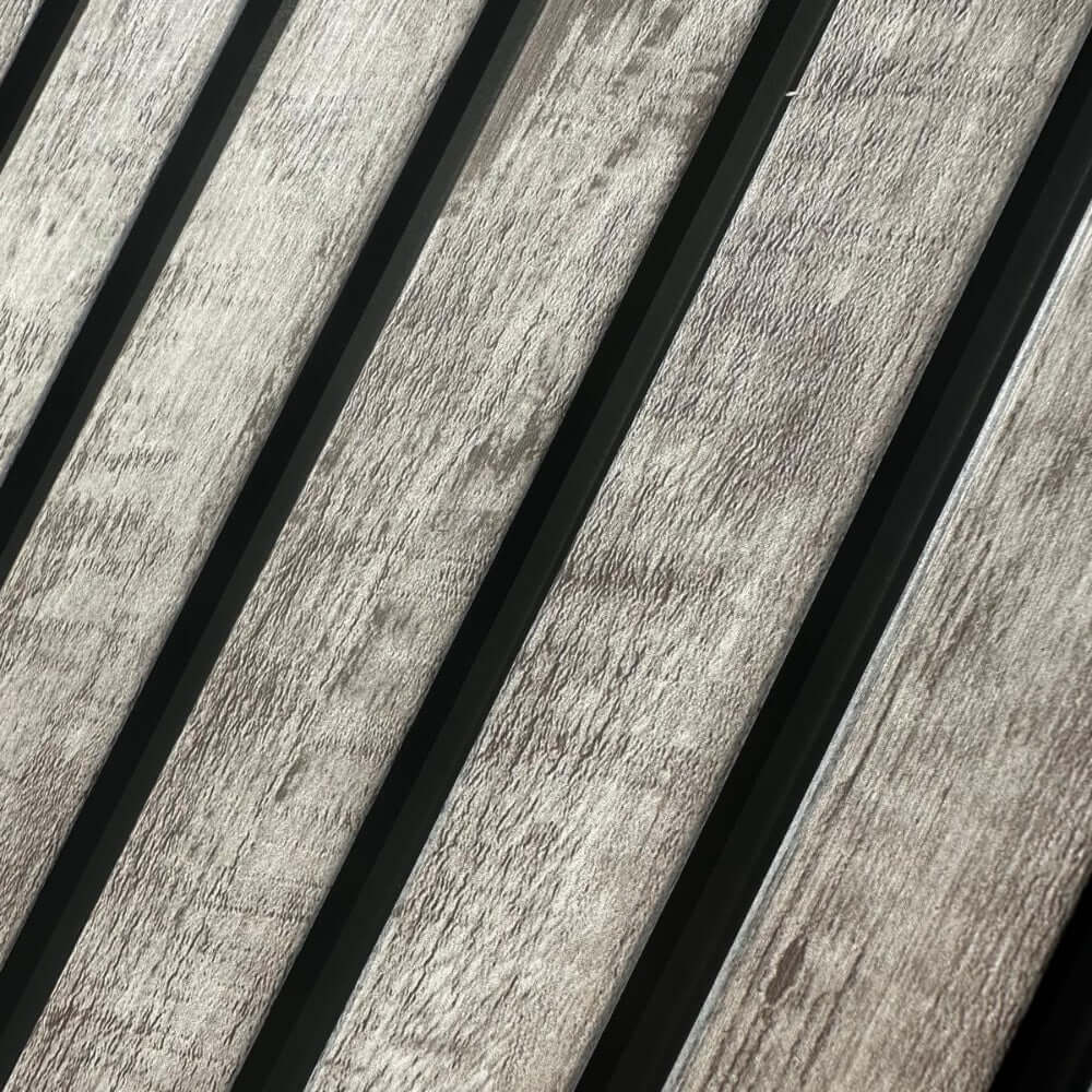 Weathered Grey AquaGuard Slat Wall Panel (Pack of 2)