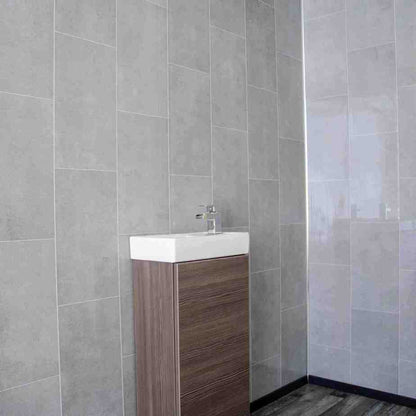 8mm Modern Grey Tile Effect Wall Panel 2.6M