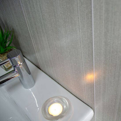 8mm Seagrass Large Tile Effect Bathroom Wall Panel 2.6M